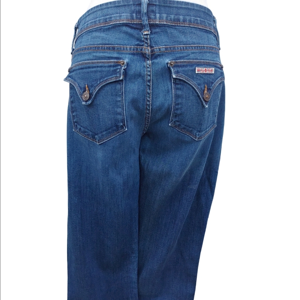 Hudson Flap Pocket Bootleg Blue Jeans Mid Wash Denim Women's size 30 - Picture 5 of 17